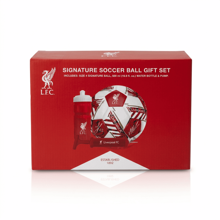 Hy-Pro Liverpool FC Soccer Gift Set Size 4 Ball Water Bottle Pump Football