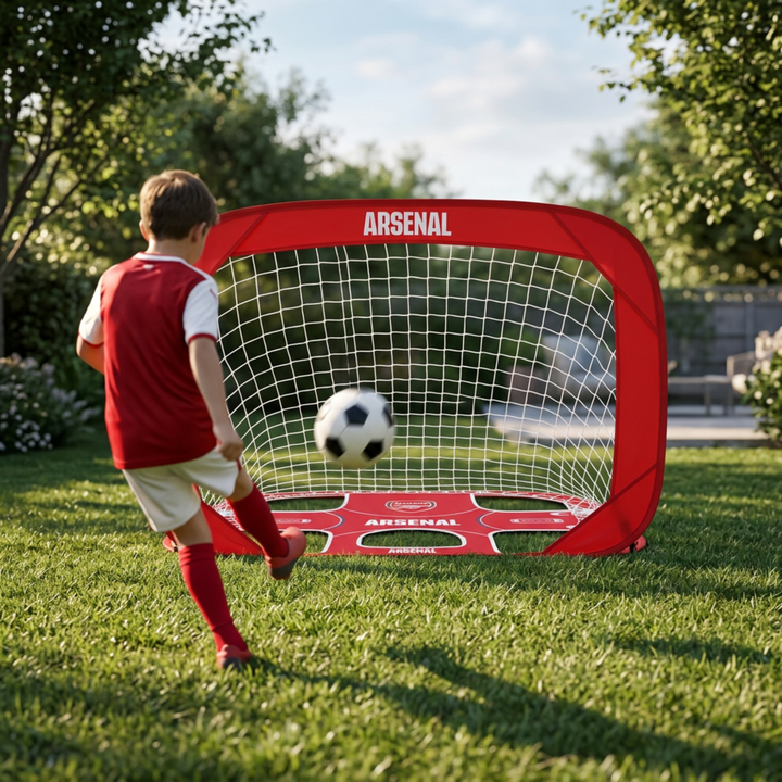 Hy-Pro Arsenal FC 2 in 1 Pop Up Soccer Target Goal Portable Net Carry Bag