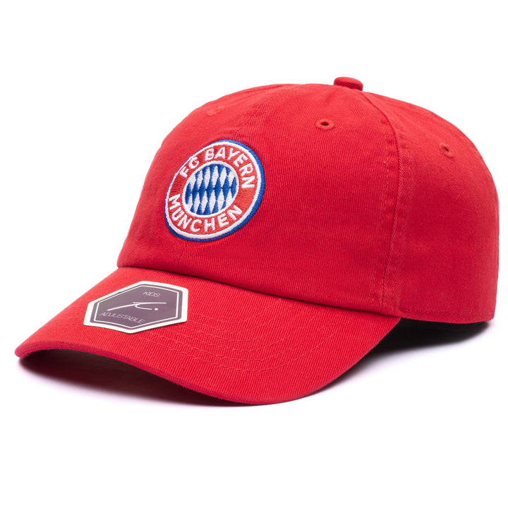 Fan Ink FC Bayern Munich Youth Bambo Classic Adjustable Hat | Red Bundesliga Cap