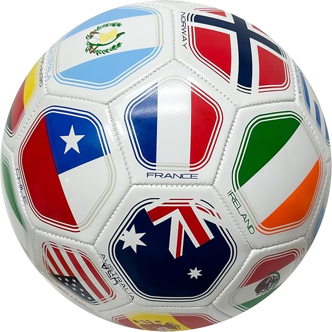 Official World Flags Soccer Ball (Size 3) - Featuring 12 National Teams image 2