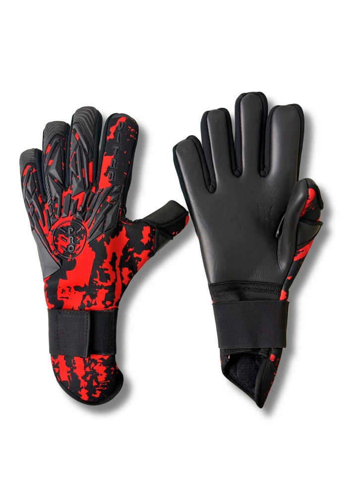 Just 4 Kicks Ultra Grip Goalie Gloves - Black &amp; Red image 2