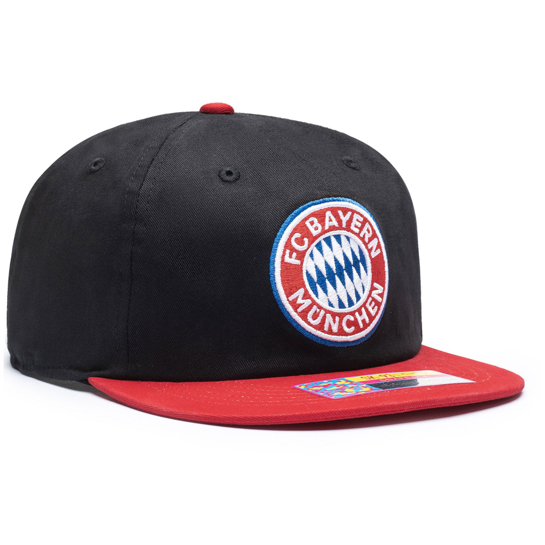 Fan Ink FC Bayern Munich Swingman Snapback Hat | Red &amp; Black Bundesliga Soccer Cap