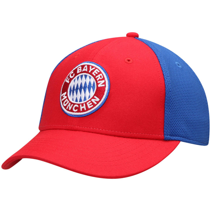 Fan Ink FC Bayern Munich Stretch Fit Hat | Red &amp; Blue Bundesliga Soccer Cap