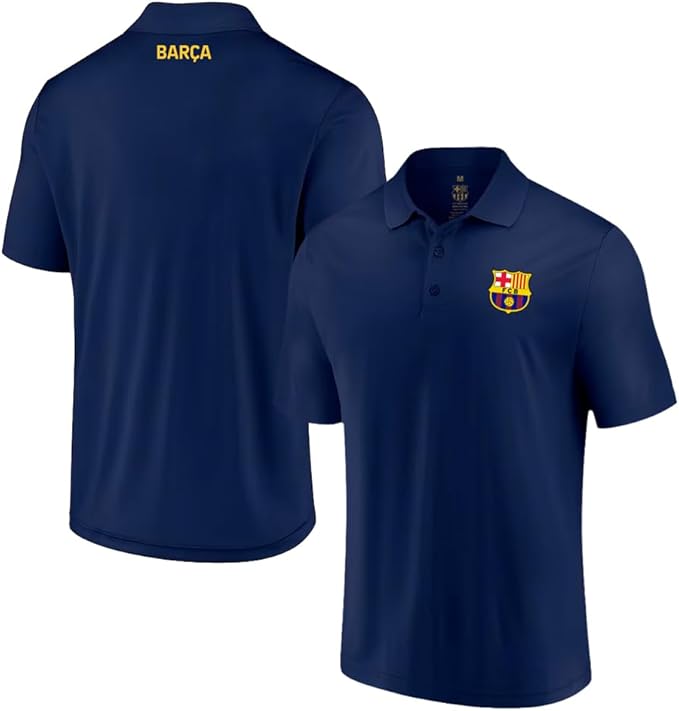 Official FC Barcelona Navy Polo Shirt - Icon Sports image 0