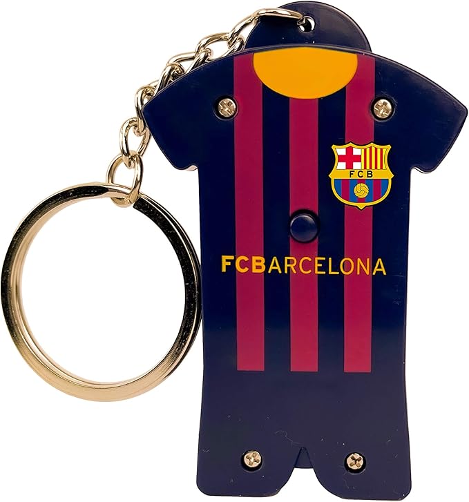 Official FC Barcelona Crest Projector Flashlight Keychain - Unifan image 0