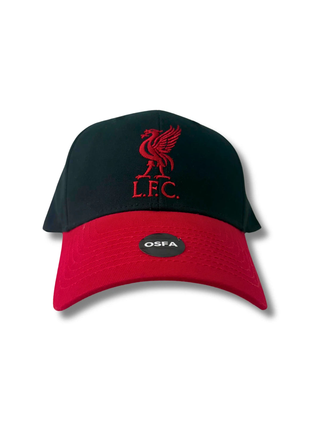 Liverpool FC Official Licensed Adjustable Hat - Black &amp; Red image 1