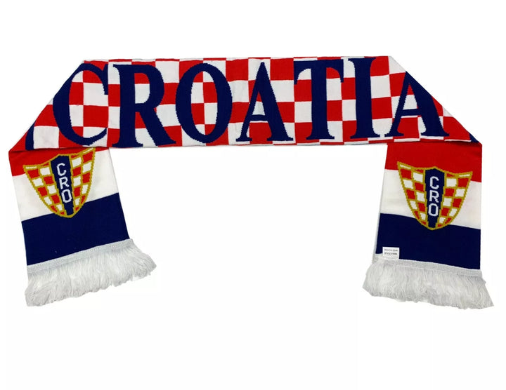 Croatia Checkered Pride Knit Scarf - Just 4 Kicks Inc. image 0
