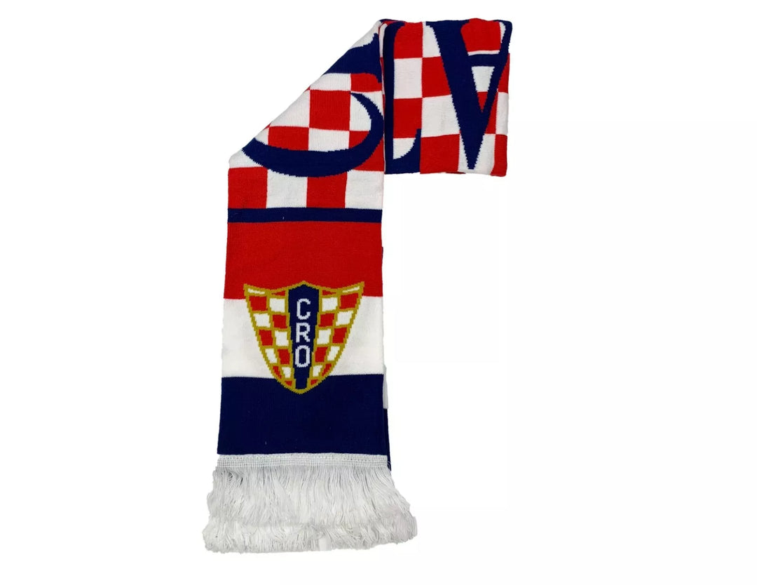 Croatia Checkered Pride Knit Scarf - Just 4 Kicks Inc. image 2