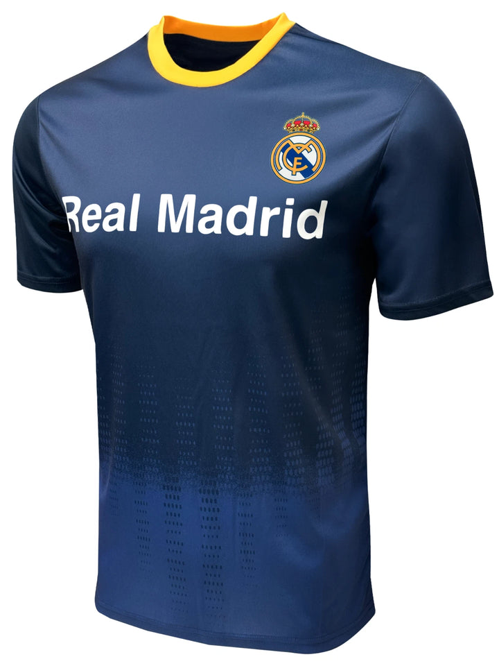 Official Real Madrid Navy Blue Sublimation Fan Jersey - Icon Sports image 1