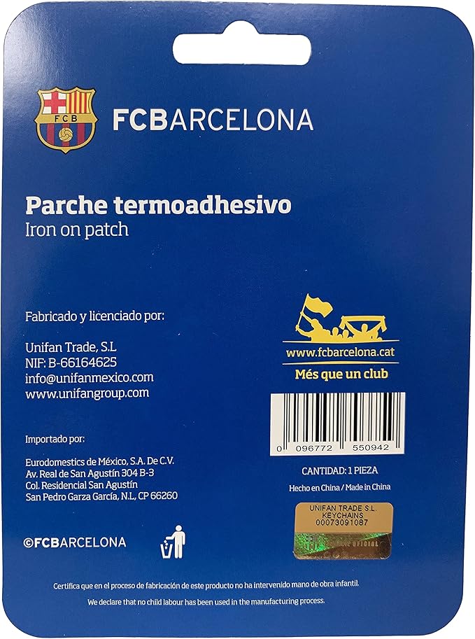 Official FC Barcelona Embroidered Iron-On Patch - Unifan image 2