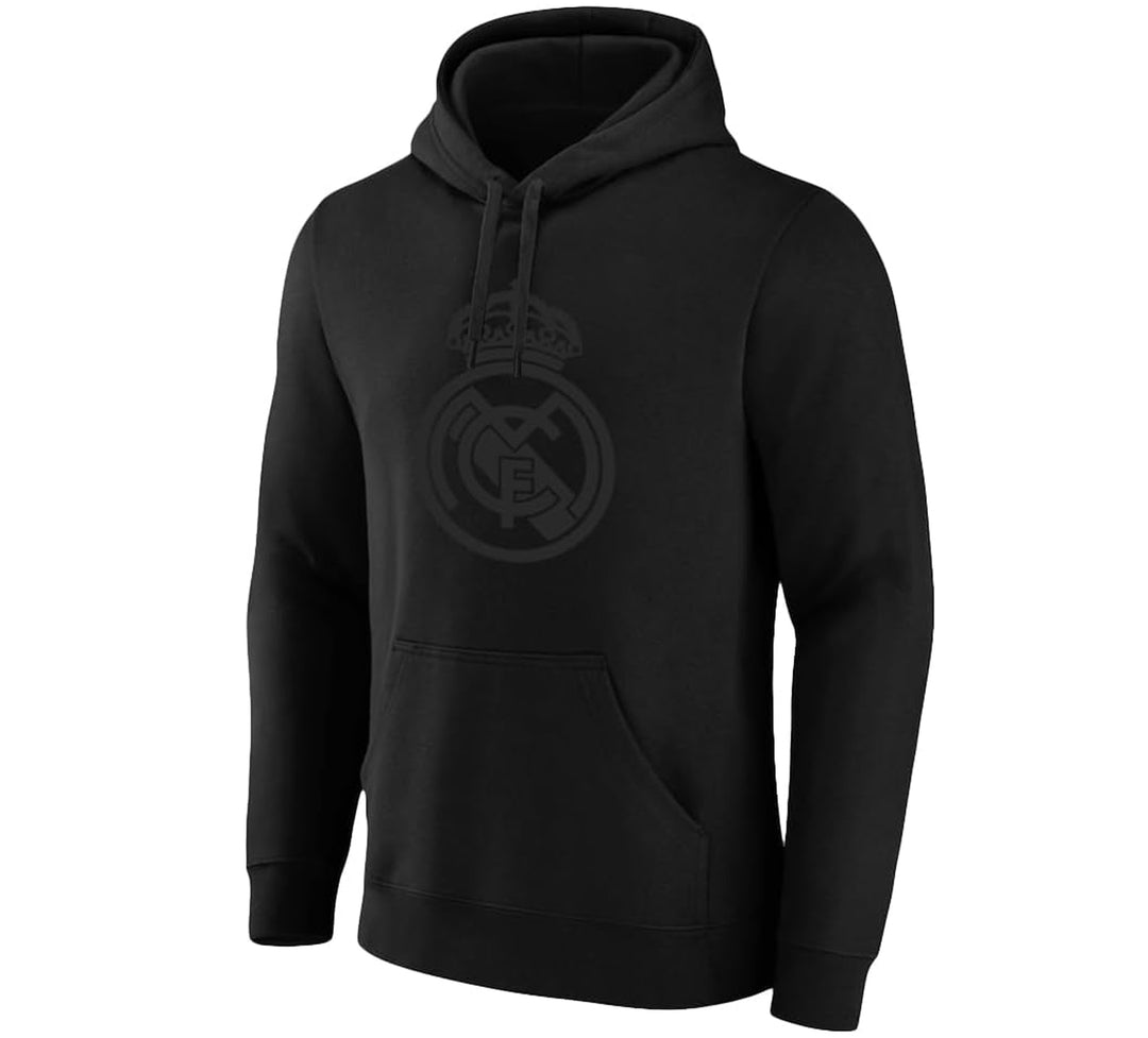 Official Real Madrid Icon Sports Pullover Hoodie - Black image 0