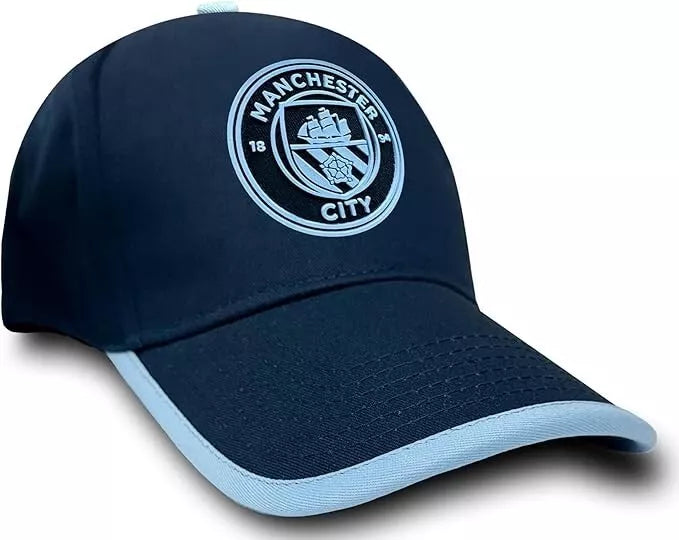 Manchester City FC Icon Rubber Logo Adjustable Hat - Official Licensed image 1