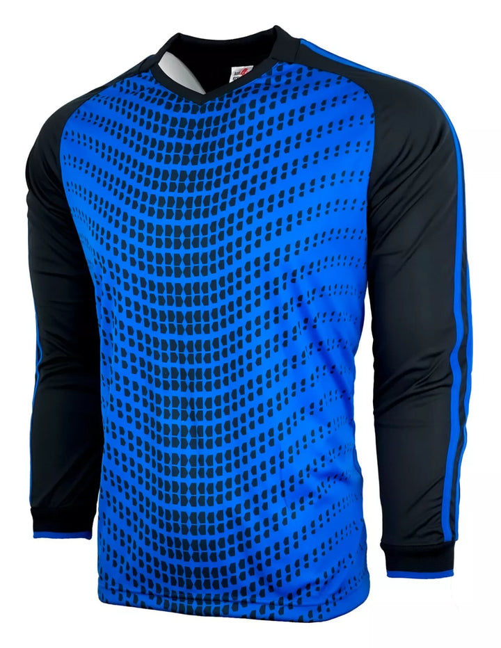 Wave Design Soccer Goalie Jersey - Padded Protection - Just 4 Kicks image 1