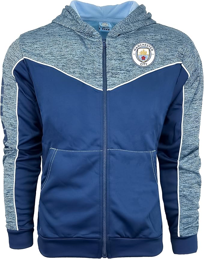 Official Man City Icon Sports Full Zip Hooded Sweatshirt image 0