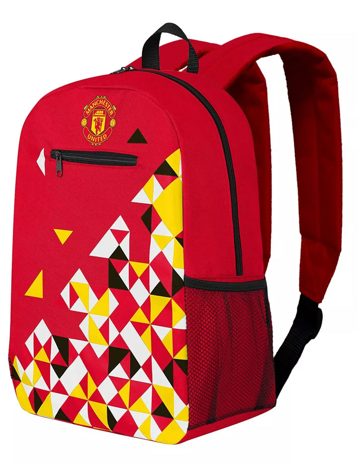 Official Manchester United Geometric Backpack - Forever Collectibles image 1