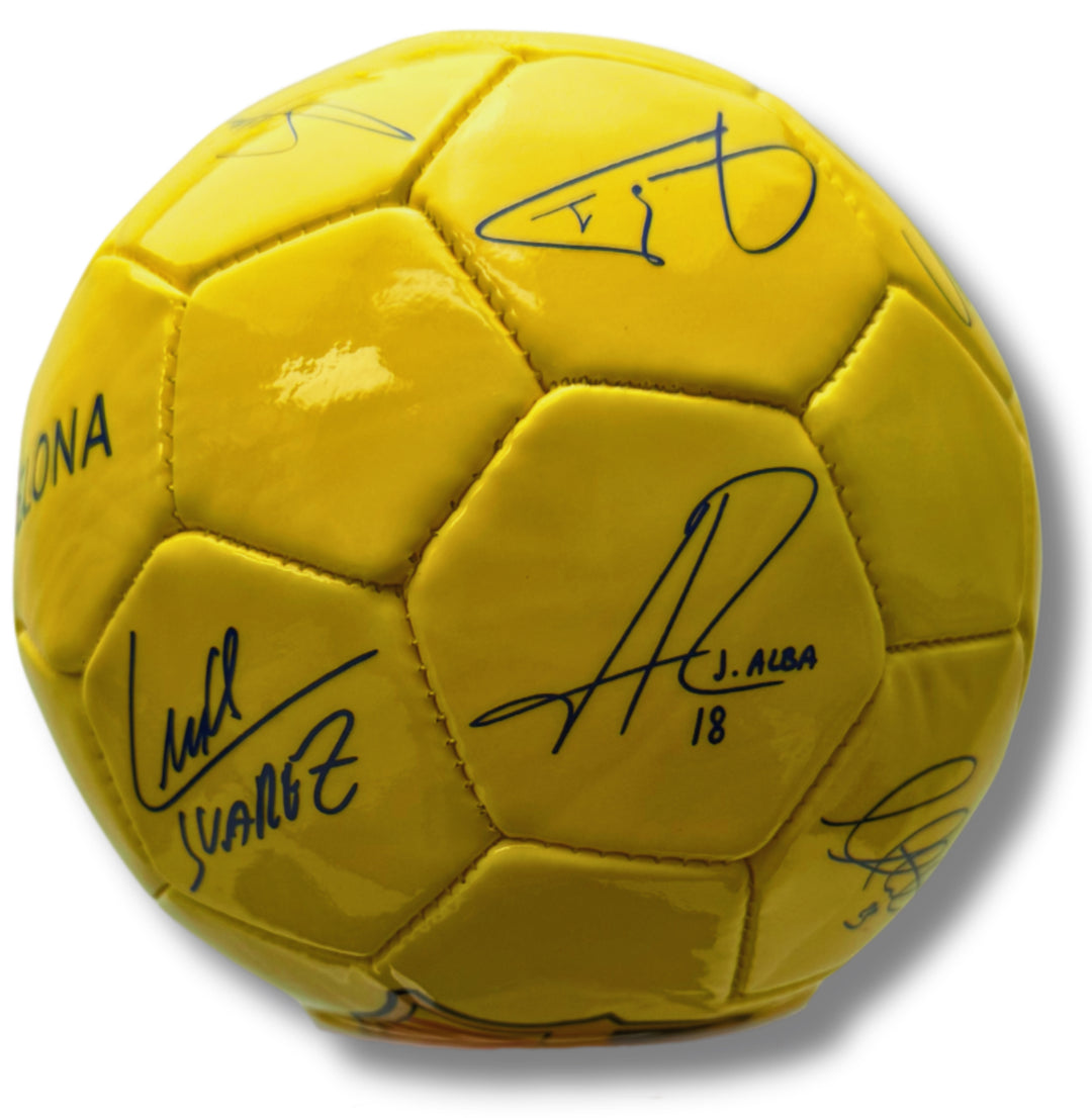 Official FC Barcelona Signature Mini Soccer Ball (Size 2) - Messi &amp; Teammates image 2