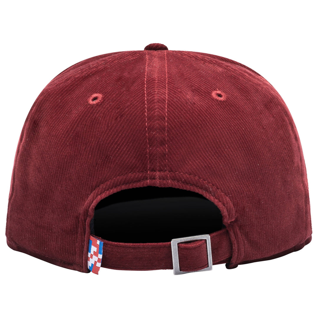 Fan Ink FC Bayern Munich Plush Snapback Hat | Crimson Corduroy Bundesliga Cap