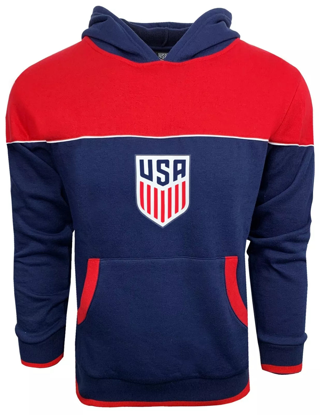 Official USMNT/USWNT Icon Sports Hooded Sweatshirt - Color Block image 0