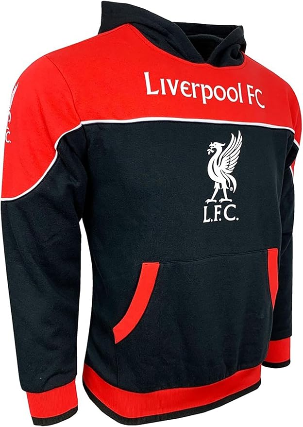Official LFC Icon Sports Hooded Sweatshirt - Red &amp; Black image 1