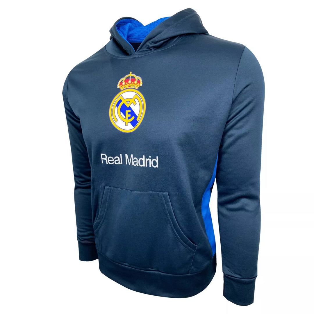 Official Real Madrid HKY Sportswear Hooded Sweatshirt - Crest &amp; Team Name image 1