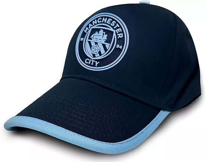 Manchester City FC Icon Rubber Logo Adjustable Hat - Official Licensed image 0