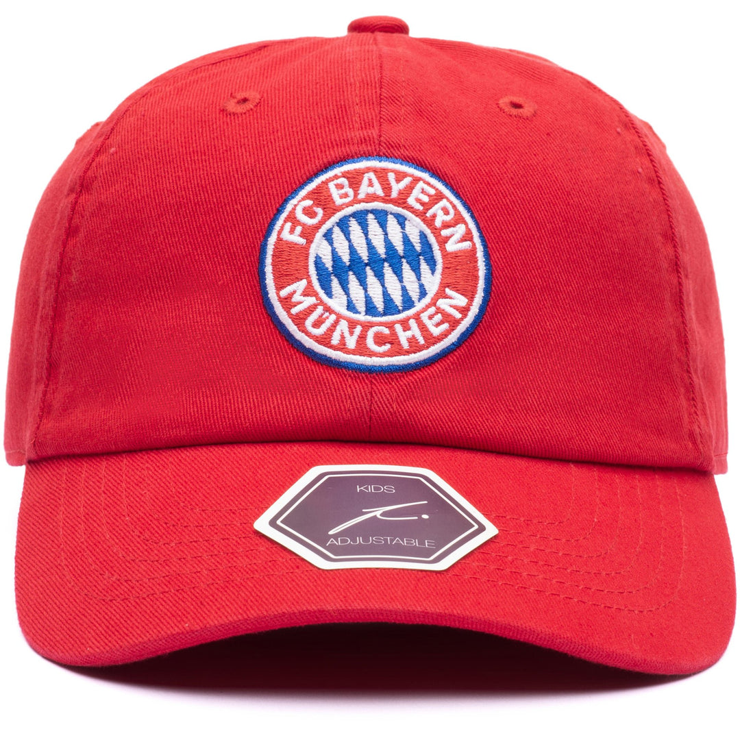 Fan Ink FC Bayern Munich Youth Bambo Classic Adjustable Hat | Red Bundesliga Cap
