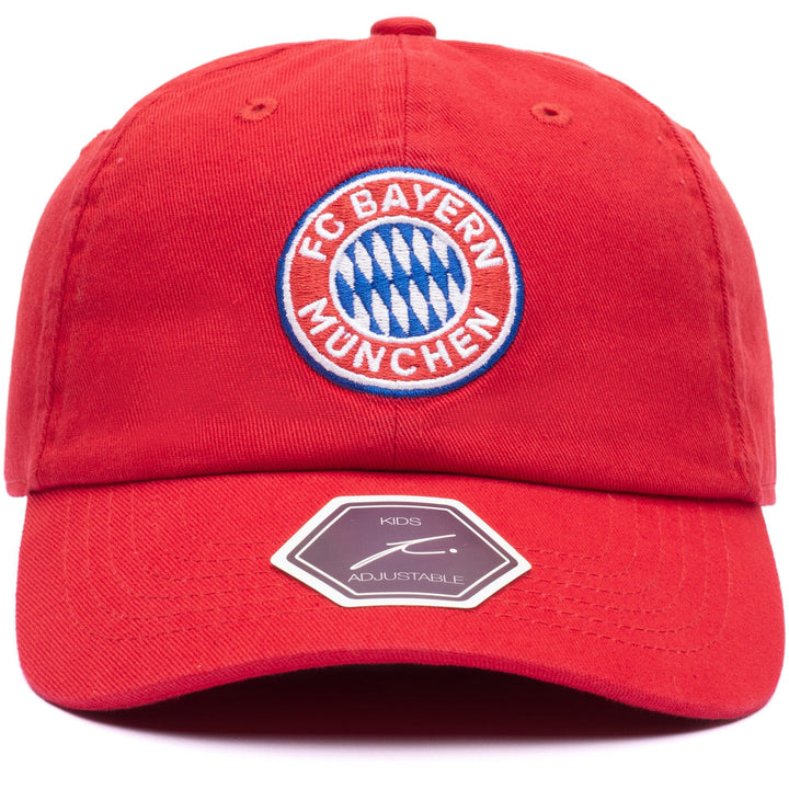 Fan Ink FC Bayern Munich Youth Bambo Classic Adjustable Hat | Red Bundesliga Cap