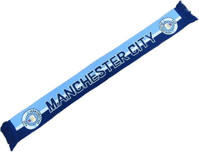 Manchester City FC Crest Bar Scarf - Official Fanwear image 1