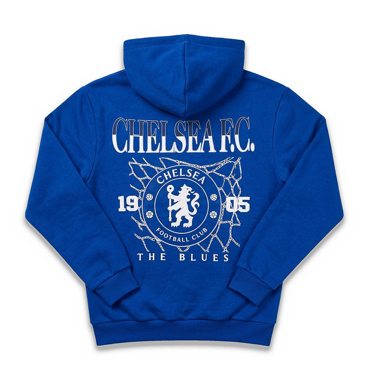 Chelsea FC Hoodie – Small Chest Crest, Big Back Graphic (Youth &amp; Adult)