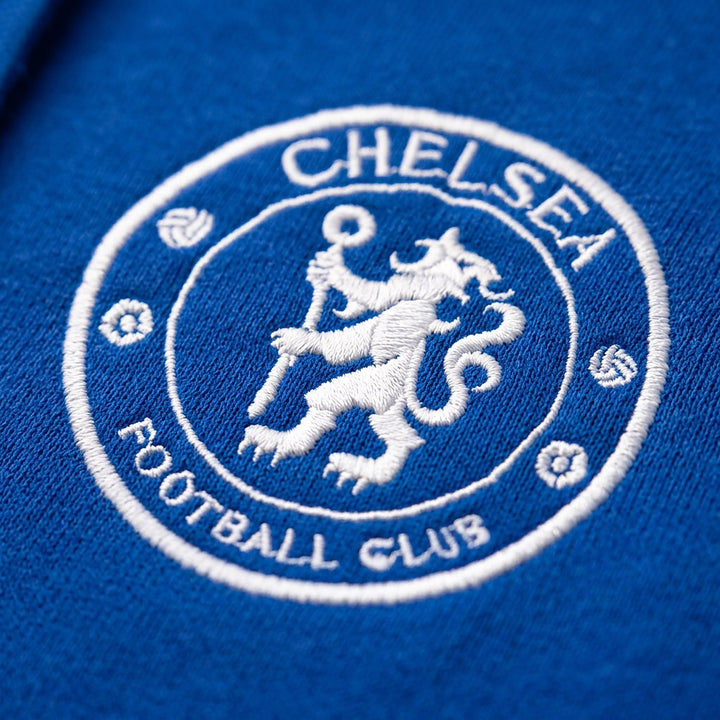 Chelsea FC Hoodie – Small Chest Crest, Big Back Graphic (Youth &amp; Adult)