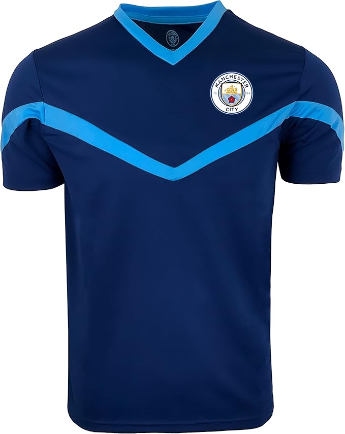 Official Manchester City Navy Crest Jersey - Icon Sports image 0