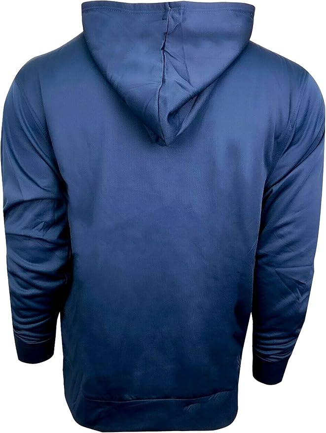 Official LFC Icon Sports Hooded Sweatshirt - Navy &amp; Neon Yellow image 3
