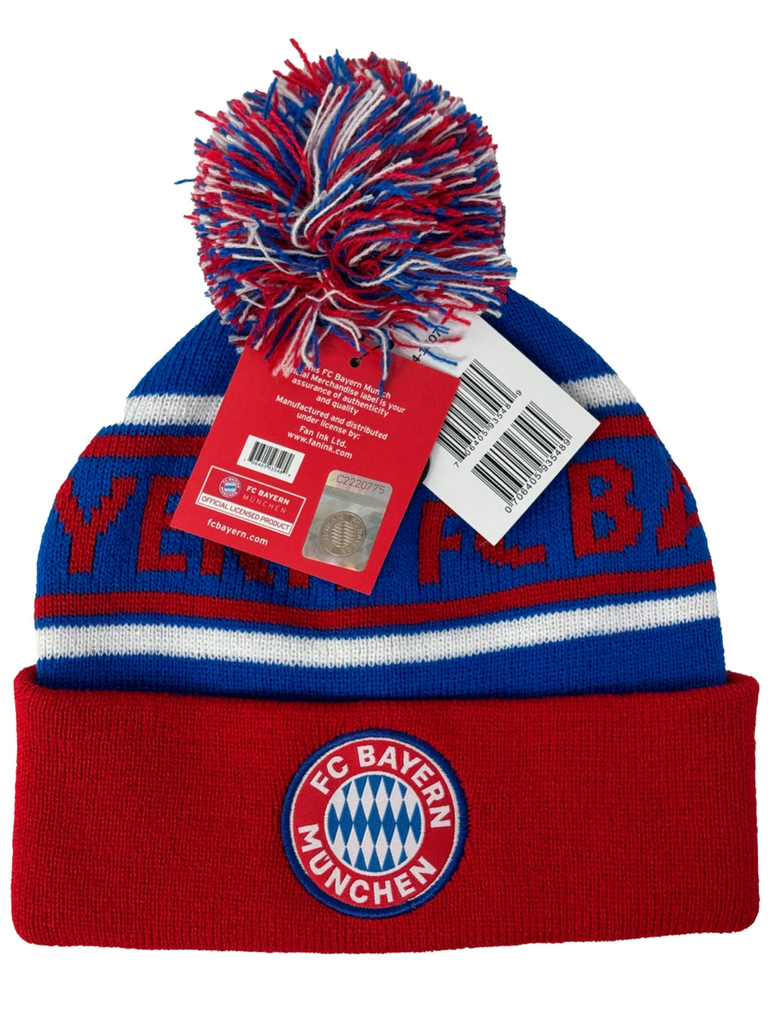 Official FC Bayern Munich Pom Beanie - Fan Ink image 0