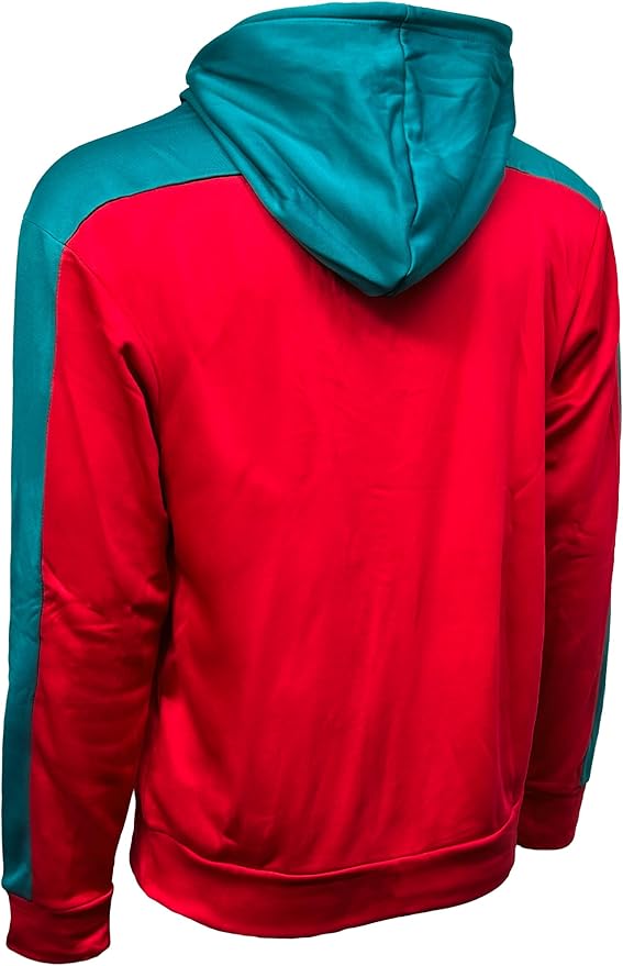 Official LFC Icon Sports Hooded Sweatshirt - Red &amp; Teal image 4