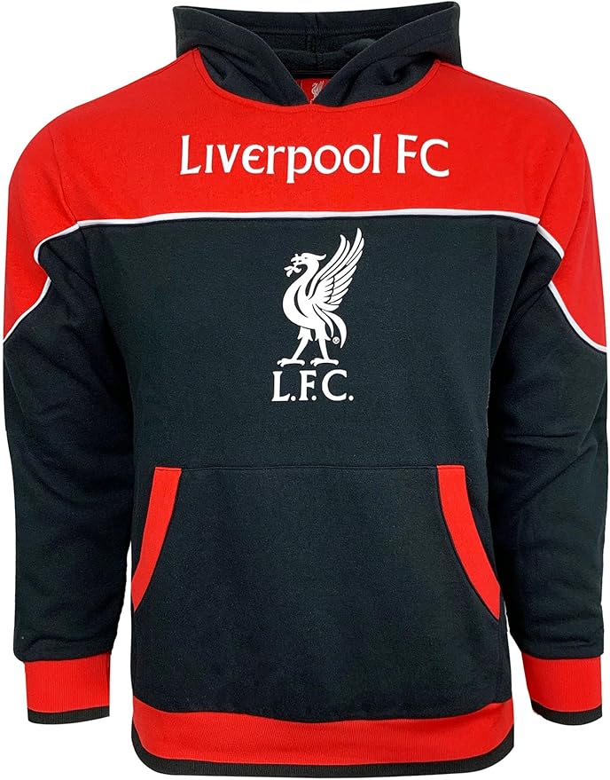Official LFC Icon Sports Hooded Sweatshirt - Red &amp; Black image 0
