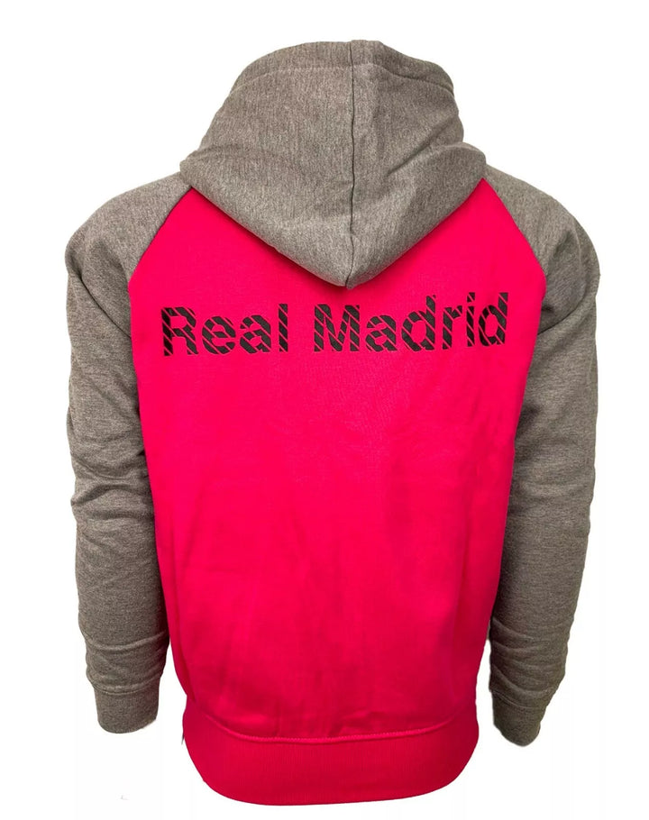 Official Real Madrid Rhinox Lightweight Hooded Sweatshirt - Pink image 3