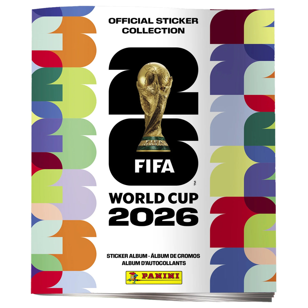 2026 Panini FIFA World Cup Soccer Stickers 50-Count Box &amp; Free Official Soft Cover Album Combo