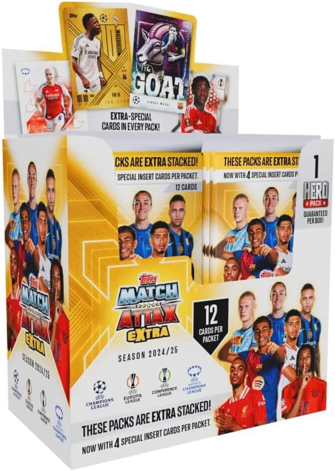 Topps Match Attax 2024/25 Extra Full Box (24 Packs) image 0