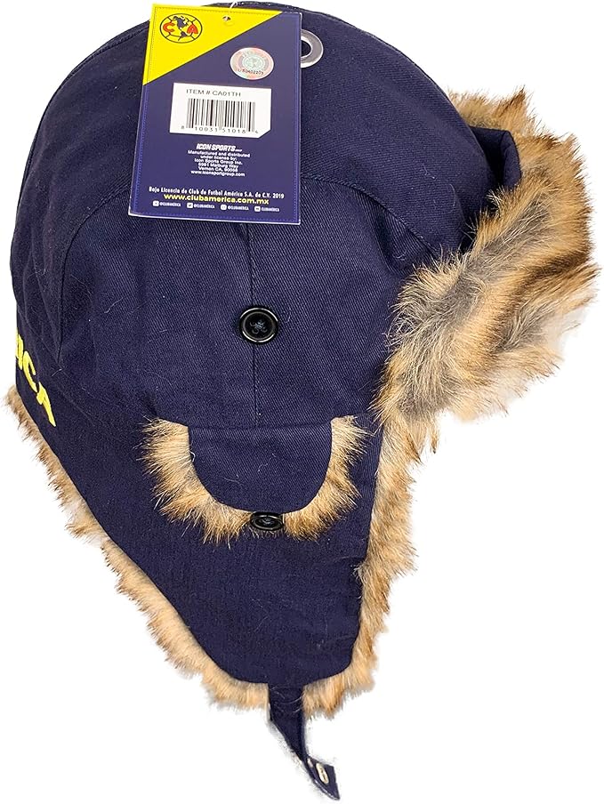 Official Club America Faux Fur Trapper Hat - Icon Sports image 3