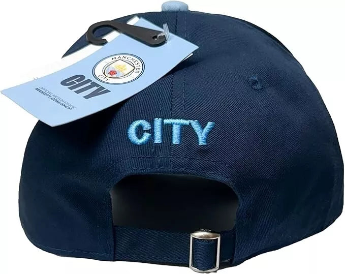 Manchester City FC Icon Rubber Logo Adjustable Hat - Official Licensed image 2