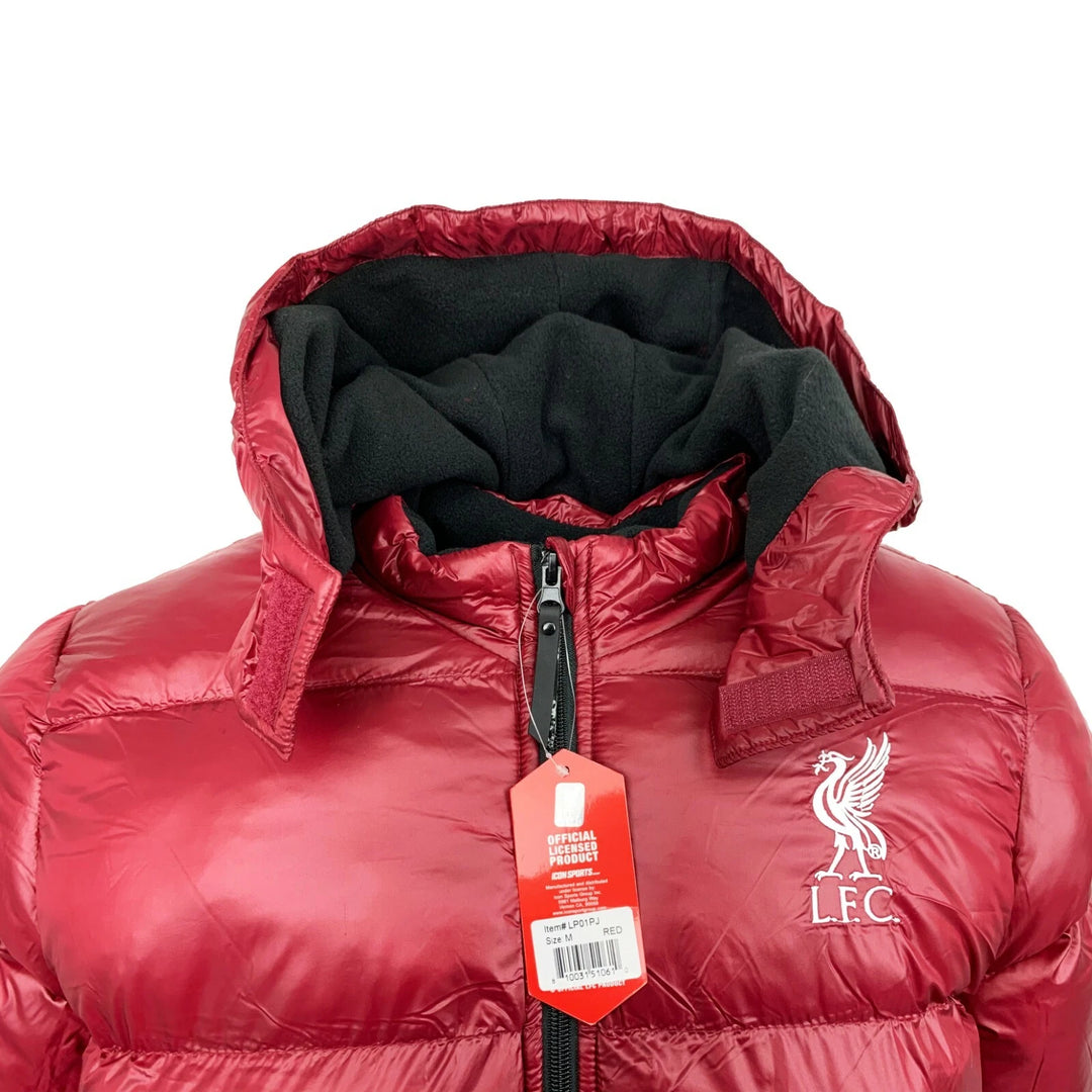 Official Liverpool FC Padded Jacket with Removable Hood - Icon Sports image 2