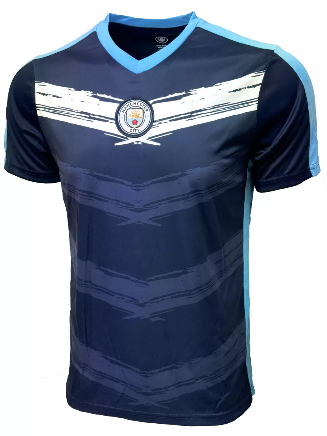 Official Manchester City Brushstroke Crest Jersey - Icon Sports image 1