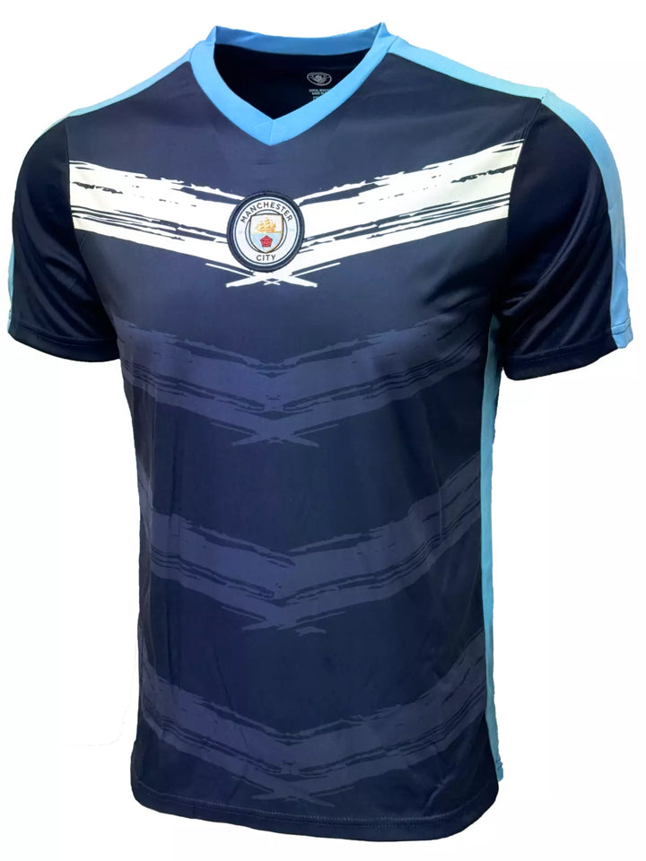 Official Manchester City Brushstroke Crest Jersey - Icon Sports image 1