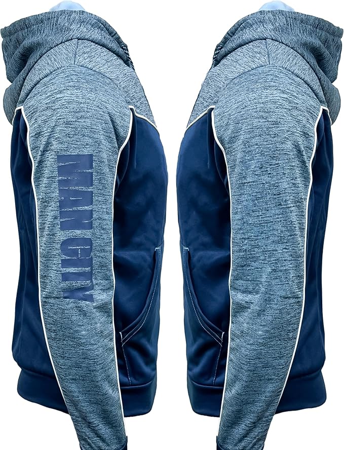 Official Man City Icon Sports Full Zip Hooded Sweatshirt image 3