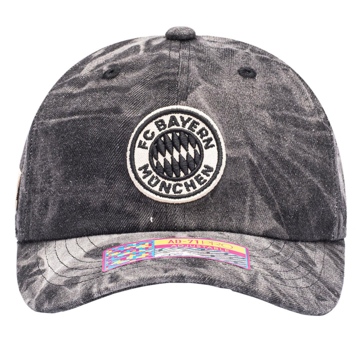 Fan Ink FC Bayern Munich Club Ranch Adjustable Hat | Acid Wash Bundesliga Cap