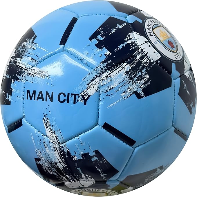 Official Manchester City Crest Soccer Ball (Size 4) image 4