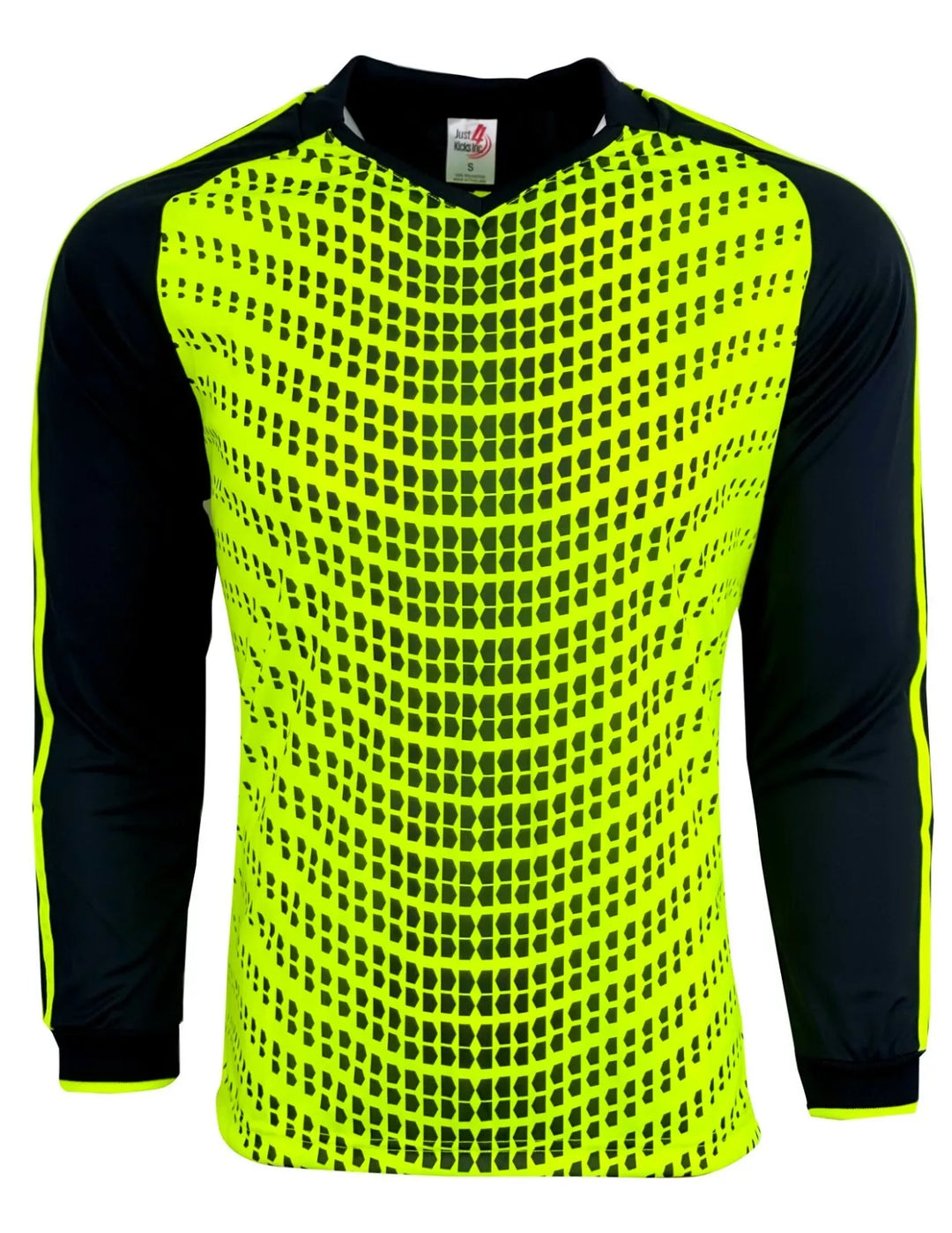 Wave Design Soccer Goalie Jersey - Padded Protection - Just 4 Kicks image 0