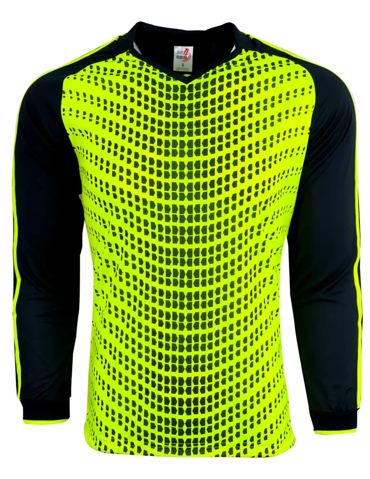 Wave Design Soccer Goalie Jersey - Padded Protection - Just 4 Kicks image 0