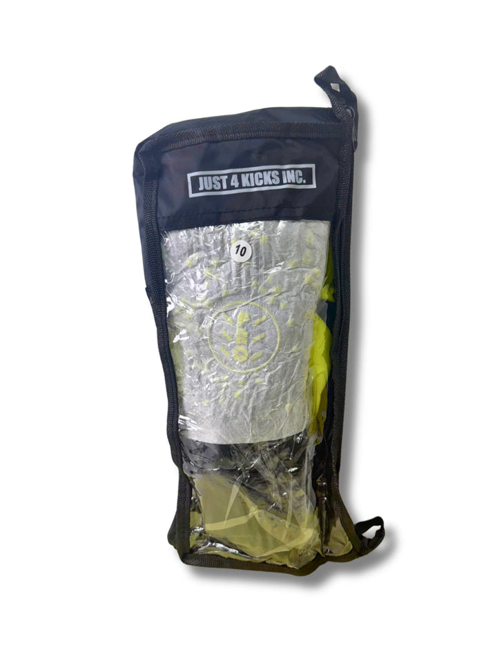 Just 4 Kicks Ultra Grip Goalie Gloves - Black &amp; Neon Yellow image 3