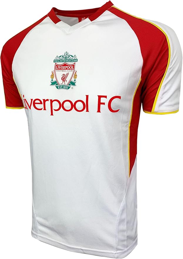Official Liverpool FC White Crest Jersey - Icon Sports image 1